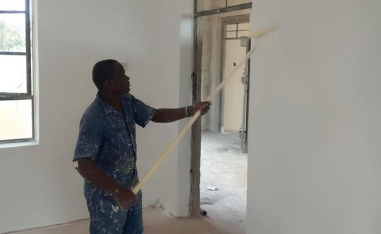 Painting interior walls